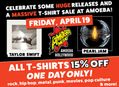 T-Shirt Sale at Amoeba LA 4/19