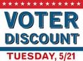 Voter Discount at Amoeba Hollywood Tuesday, May 21