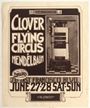 Clover / Flying Circus / Mendelbaum - Euphoria San Rafael CA - June 27 & 28, 1970 (Poster) Merch