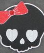 Skull with Red Bow (Patch) Merch