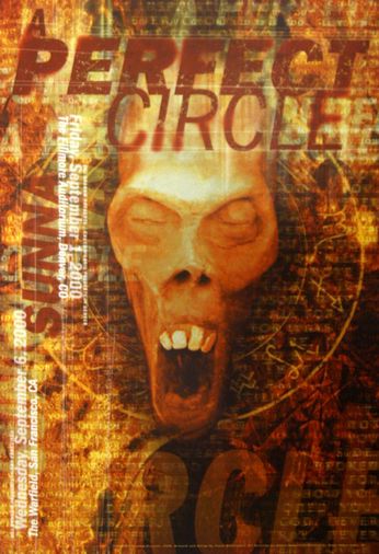 A Perfect Circle - The Fillmore Auditorium Denver / The Warfield SF - September 1 / 6, 2000 (Poster) 