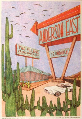 Anderson East - The Fillmore - March 2, 2018 (Poster)