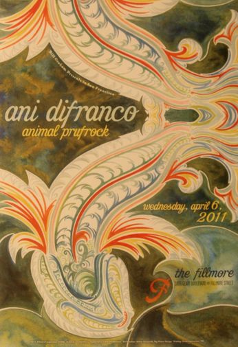 Ani DiFranco - The Fillmore - April 6, 2011 (Poster)