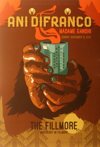 Ani DiFranco - The Fillmore - November 12, 2017 (Poster)