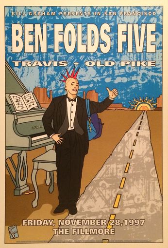 Ben Folds Five - The Fillmore - November 27, 1997 (Poster)