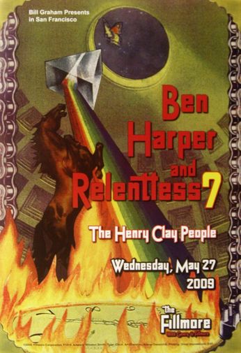 Ben Harper And Relentless 7 - The Fillmore - May 27, 2009 (Poster)