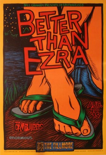 Better Than Ezra - The Fillmore - August 10, 1995 (Poster)