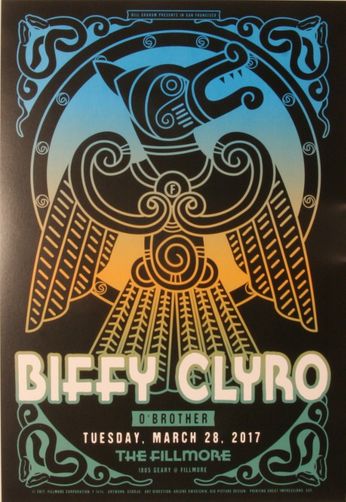 Biffy Clyro - The Fillmore - March 28, 2017 (Poster)