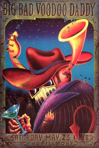 Big Bad Voodoo Daddy - The Fillmore - May 23, 1998 (Poster)