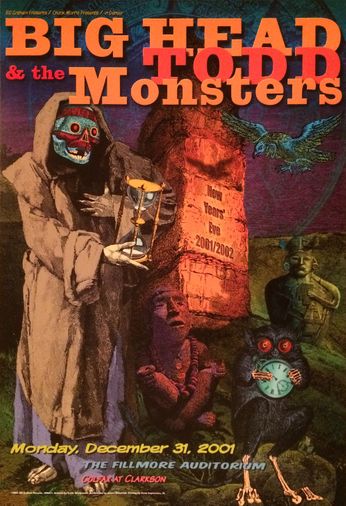 Big Head Todd & The Monsters - Fillmore Auditorium Denver - December 31, 2001 (Poster)