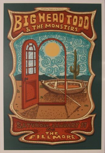 Big Head Todd & The Monsters - The Fillmore - January 17, 2015 (Poster)