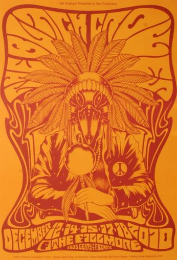 Black Crowes - The Fillmore - December 12, 14, 15, 17, 18, 2010 [ORANGE] (Poster)