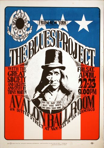 The Blues Project - The Avalon Ballroom - April 22-23, 1966 (Poster)