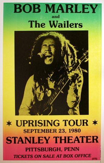 Bob Marley - Stanley Theater - September 23, 1980 (Poster)
