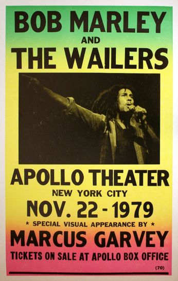 Bob Marley and The Wailers - Apollo Theater - November 22, 1979 (Poster)