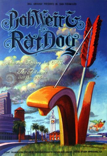 Bob Weir & Ratdog - The Fillmore - February 14, 2007 (Poster)