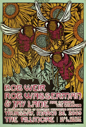 Bob Weir (Scaring The Children) - The Fillmore - March 26, 2009 (Poster)