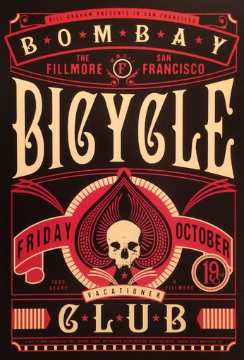 Bombay Bicycle Club - The Fillmore - October 19, 2012 (Poster)