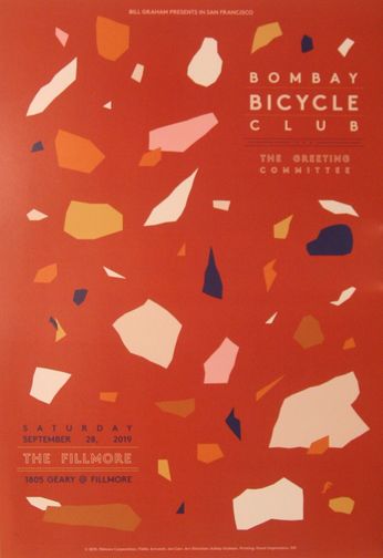 Bombay Bicycle Club - The Fillmore - September 28, 2019 (POster)