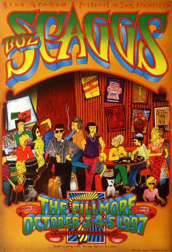 Boz Scaggs - The Fillmore - October 3-5, 1997 (Poster)