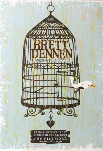 Brett Dennen - The Fillmore - March 20 & 21, 2009 (Poster)