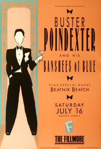 Buster Poindexter And His Banshees Of Blue - The Fillmore - July 16, 1988 (Poster)