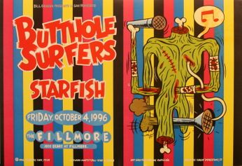 Butthole Surfers - The Fillmore - October 4, 1996 (Poster)