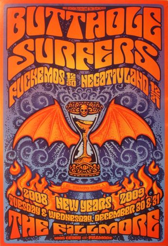 Butthole Surfers - The Fillmore - December 30 & 31, 2008 (Poster)