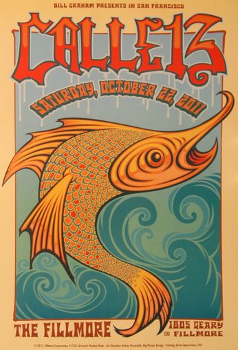 Calle 13 - The Fillmore - October 22, 2011 (Poster)