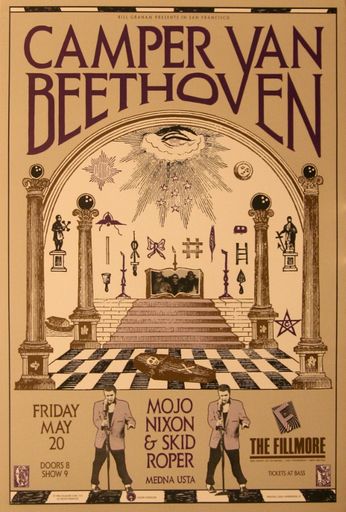 Camper Van Beethoven - The Fillmore - May 20, 1988 (Poster)