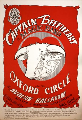 Captain Beefheart - The Avalon Ballroom - June 17-18, 1966 (Poster)
