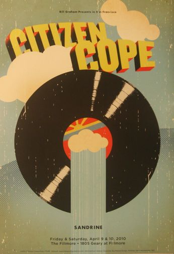 Citizen Cope - The Fillmore - April 9 & 10, 2010 (Poster)