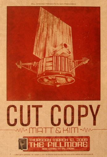 Cut Copy - The Fillmore - March 12, 2009 (Poster)