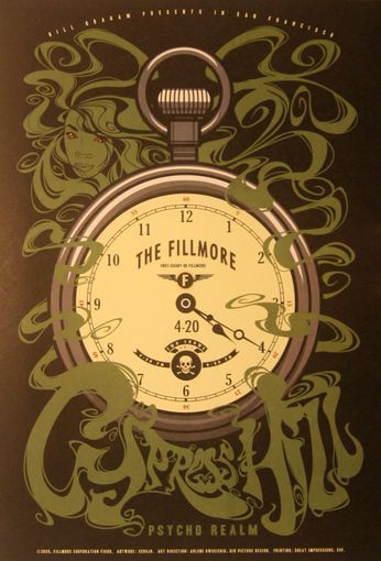 Cypress Hill - The Fillmore - April 20, 2009 (Poster)