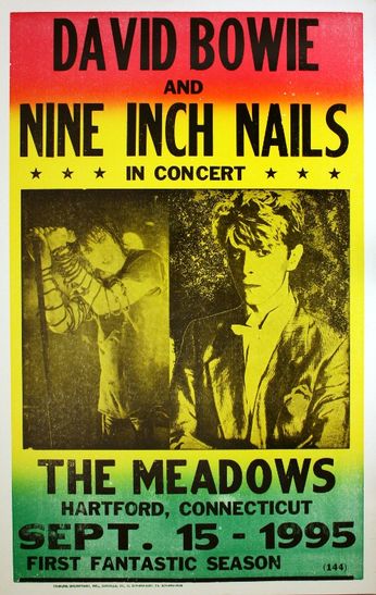 David Bowie / Nine Inch Nails - The Meadows - November 15, 1995 (Poster)