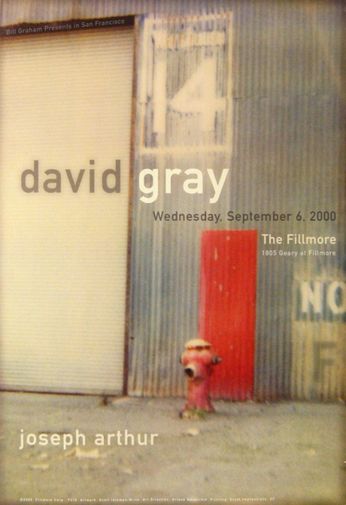 David Gray - The Fillmore - September 6, 2000 (Poster)