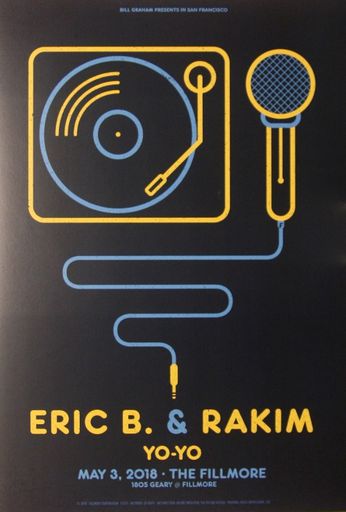 Eric B & Rakim - The Fillmore - May 3, 2018 (Poster)