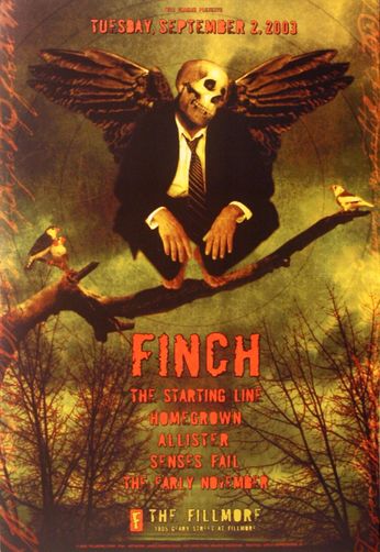 Finch - The Fillmore - September 2, 2003 (Poster)