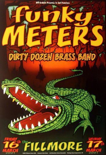 Funky Meters - The Fillmore - March 16 & 17, 2001 (Poster)
