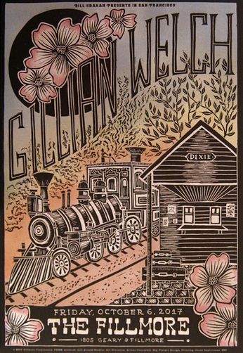 Gillian Welch - The Fillmore - October 6, 2017 (Poster)