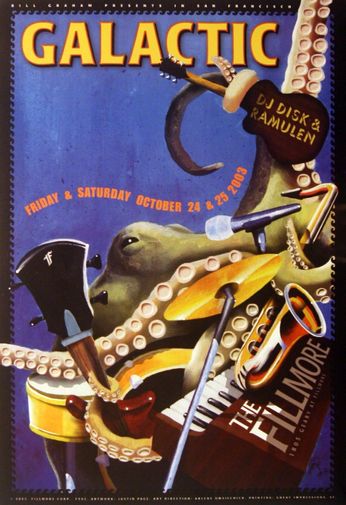 Galactic - The Fillmore - October 24 & 25, 2003 (Poster)