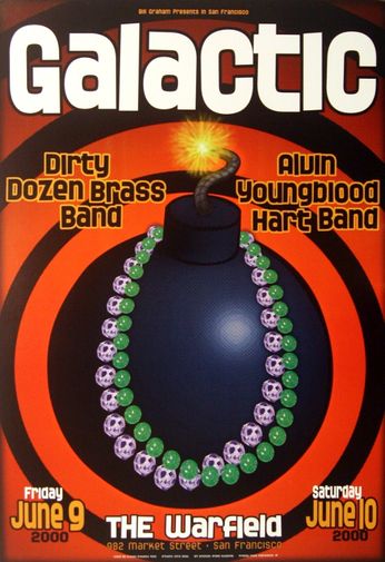 Galactic - The Warfield SF - June 9 & 10, 2000 (Poster)