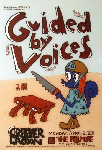 Guided By Voices - The Fillmore - April 2, 2001 (Poster)