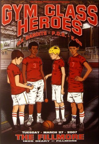 Gym Class Heroes - The Fillmore - March 27, 2007 (Poster)