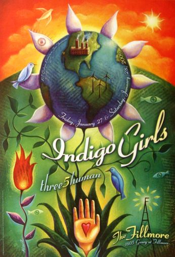 Indigo Girls - The Fillmore - January 27 & 28, 2006 (Poster)