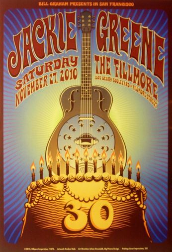 Jackie Greene - The Fillmore - November 27, 2010 (Poster)