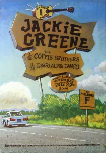 Jackie Greene - The Fillmore - November 28 & 29, 2014 (Poster)