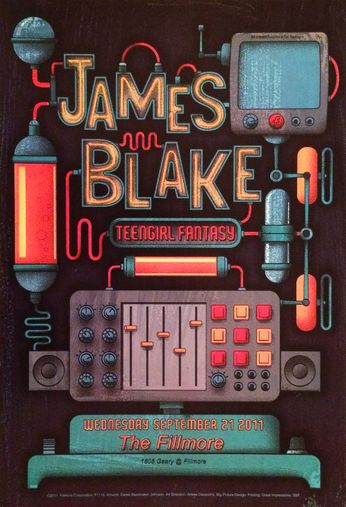 James Blake - The Fillmore - September 21, 2011 (Poster)