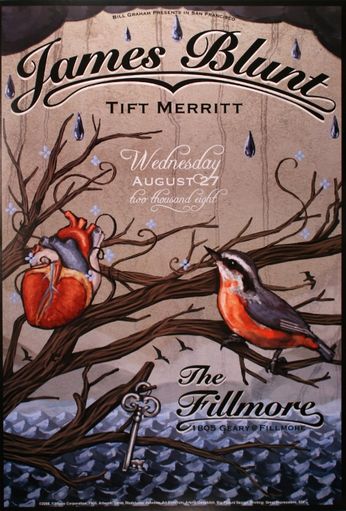 James Blunt -The Fillmore -  August 27, 2008 (Poster)