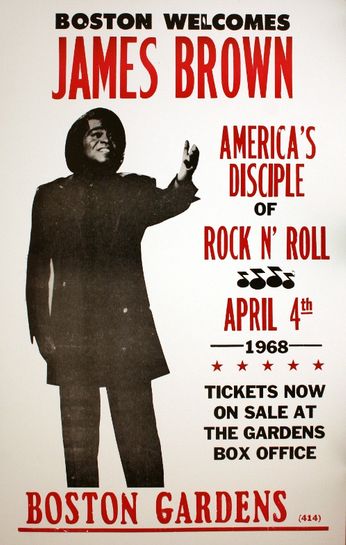 James Brown - Boston Gardens - April 4, 1968 (Poster)